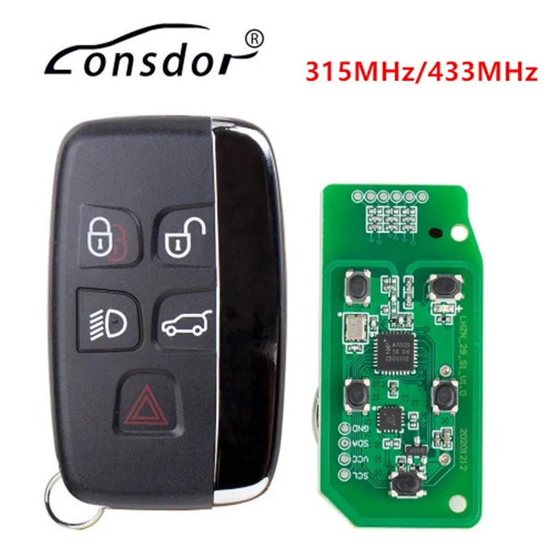 Keyecu Lonsdor Smart Key Specifica 315/433Mhz Per Land Rover Sport Evoque Vogue Range Rover Per Jaguar Xj Xe Xf 2015-2018