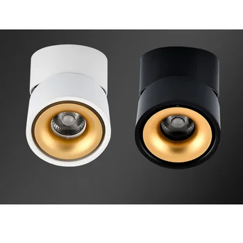 

LED COB Surface Mounted Downlight 9W 12W 15W White/Black Housing AC220V Ceiling Spot Light Home Decor