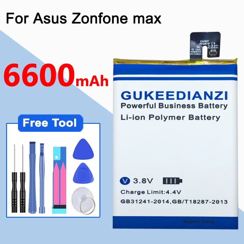 Аккумулятор GUKEEDIANZI C11P1501 емкостью 6600 мАч для ASUS ZenFone2 Laser 5," /6" Zenfone Selfie ZE550KL ZE601KL запасная батарея для телефона - Цвет: C11P1508