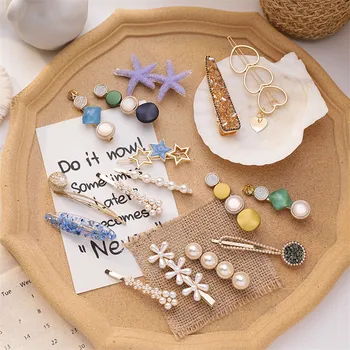 

Pearl Hair Clip Barrettes For Women Girl 2020 Elegant Acrylic Hairpins Hairgrips Headwear Hair Jewelry Hairgrip Hair Accessories