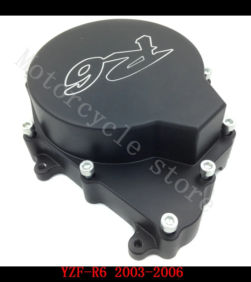 Обувь для езды на мотоцикле Yamaha R6 YZFR6 YZF-R6 2003 2004 2005 2006 YZFR6S R6S 2006 Двигатель мотоцикла статора Обложка Черный Левая сторона