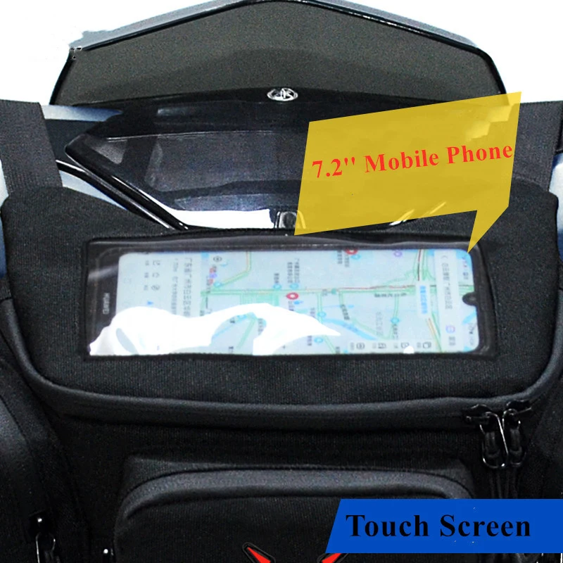Motorcycle Front Bag Touch Screen Moto Waist Bag Storage Mobile Phone for Motorcycle Scooter Motorbike Pedal motorcycle luggage bag