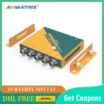 

AVMATRIX SD1141 3G HD-SDI/HD-SDI/SDI Distribution Amplifier Video SDI Splitter with Adapter support DVB-ASI Signal