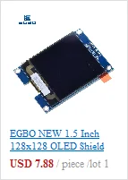 EGBO 1,54 Zoll 7PIN Weiß Blau OLED Bildschirm Modul SSD1309/CH1116G Laufwerk IC SPI Schnittstelle 128*64 – Detail 3