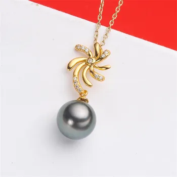 

Jewelry Handwork Pendant Base S925 Sterling Silver Pearl Pendant Accessories And Parts Findings Jewelry For DIY Fittings Women