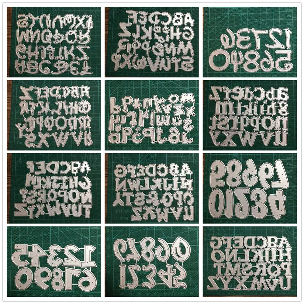 New letter dies metal cutting dies scrapbooking for card making metal
