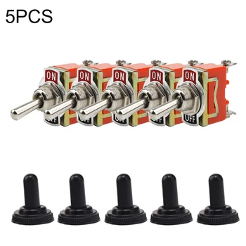 

5pcs/set 15A 125V Toggle Switches Car Boat Terminal On/Off Waterproof Switch Automotive Accessories