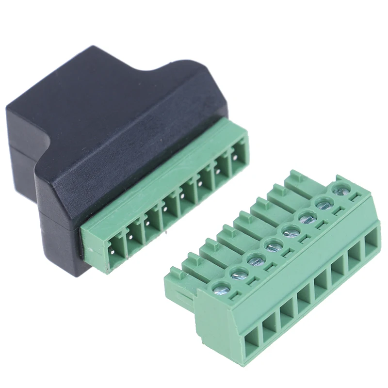

1 шт. высокое качество RJ45 винт терминальный адаптер RJ45 гнездо к 8 контактный разъем RJ45 разветвитель для CCTV DVR CCTV аксессуары