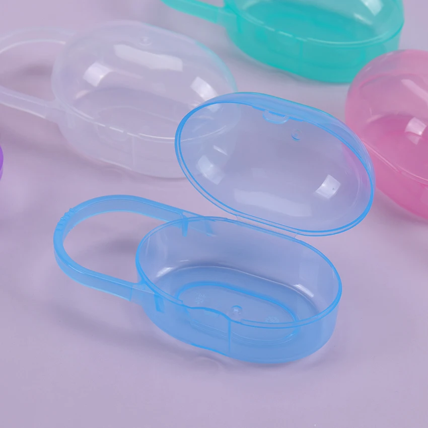 1PC Baby Pacifier Box Baby Soother Container Holder Box Travel Storage Case Safe Holder Pacifier Plastic Box