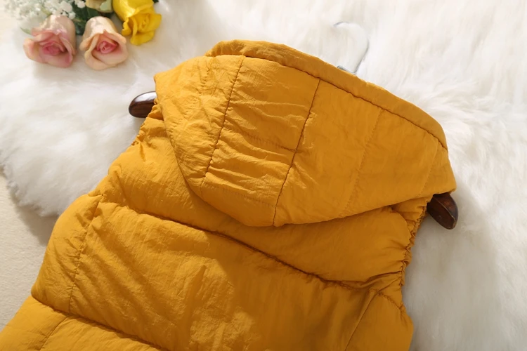 3 XL плюс размер женский жилет зимняя куртка карманное пальто с капюшоном теплый повседневный жилет из хлопка, с подкладкой женский тонкий жилет без рукавов