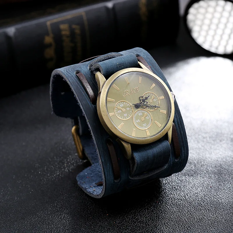 Watch For Men Vintage Cow Leather Bracelet Watches Men Women Wrist Watches Roman Numerals Casual Quartz Watch Relogio Feminino