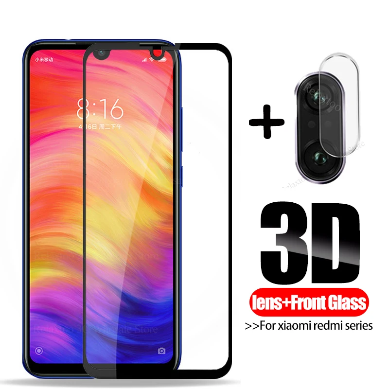 2 в 1 Защитное стекло для объектива камеры xiaomi redmi note 7 Защита экрана xaomi red mi 6 pro 4 4x 6a