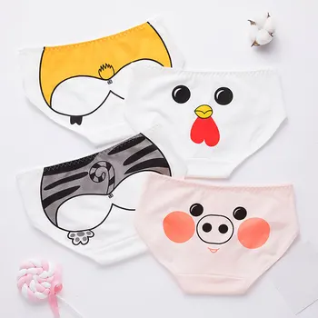 

New Cartoon Animals Printing Seamless Underwear Women Sexy Panties For Menstruation Girl Comfortable Briefs Lingerie Tanga