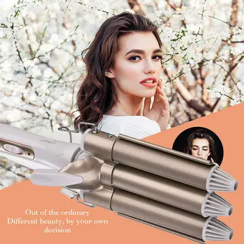 

Professional Hair Triple Curling Iron Ceramic Barrel Wave Rolls Hair Curler Irons Hair Waver Styling Tools Hair Styler Wand
