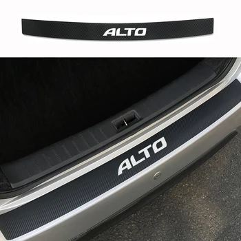 

Auto Rear Bumper Trunk Carbon Fiber Stickers for Suzuki Alto Car Rear Bumper Scuff Protective Sill Cover Car Styling Accessories