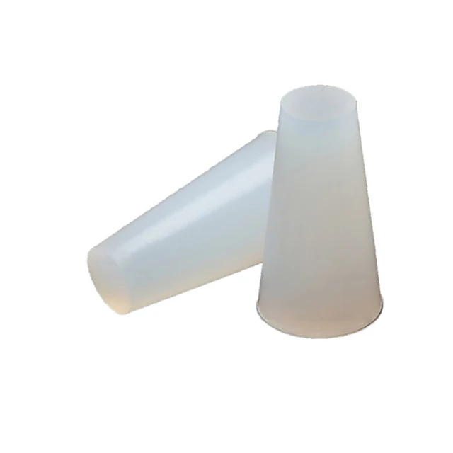 Black/Transparent Silicone Tapered Plug Seal End Cover Caps 1.516mm