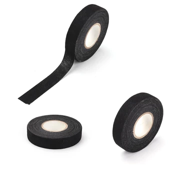 

High 1pc Heat-resistant 19mm x 15m Adhesive Flannel Fabric Cloth Tape Cable Harness Wiring For Car Auto Repair Parts Tool