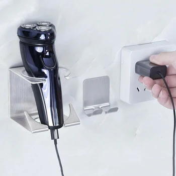 

Stainless Steel Electric Shaver Razor Holder Rack Wall Mount Bathroom Storage Electric Shaver Holder Organizer