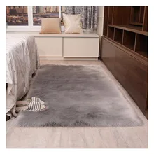 Шерстяные прикроватные коврики искусственный ковер из овчины твердый пушистый мягкий лохматый ковер для гостиной спальни плюшевый напольный коврик, мат