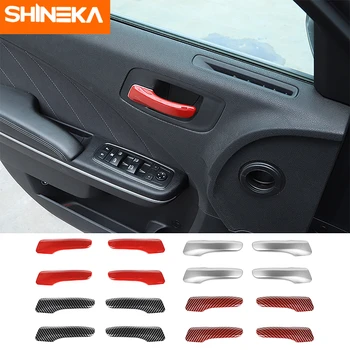 

SHINEKA Styling Accessories For Dodge Charger 2011+ Car Door Inner Handle Trim Cover Decoration Stickers For Dodge Charger 2011+