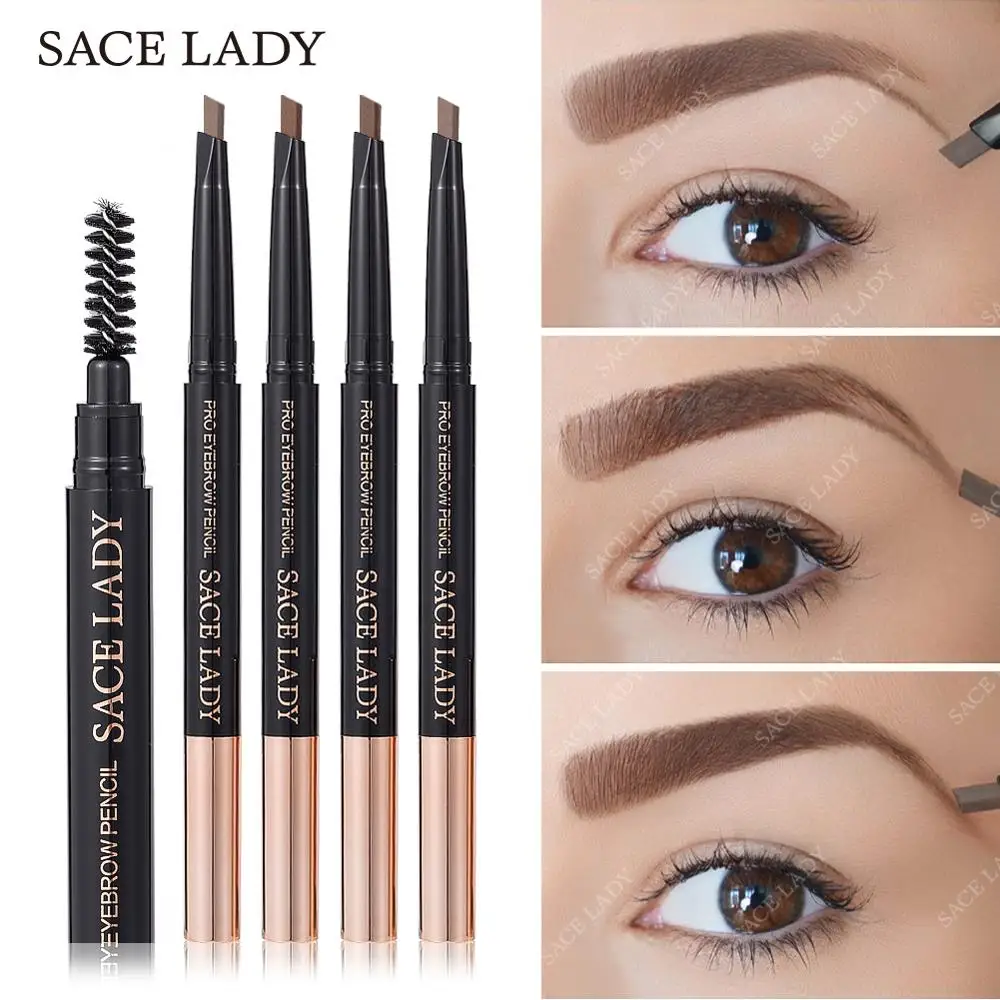 SACE LADY Карандаш для бровей водостойкий натуральный стойкий для бровей оттенок Косметика коричневый цвет брови Татуировка ручка макияж