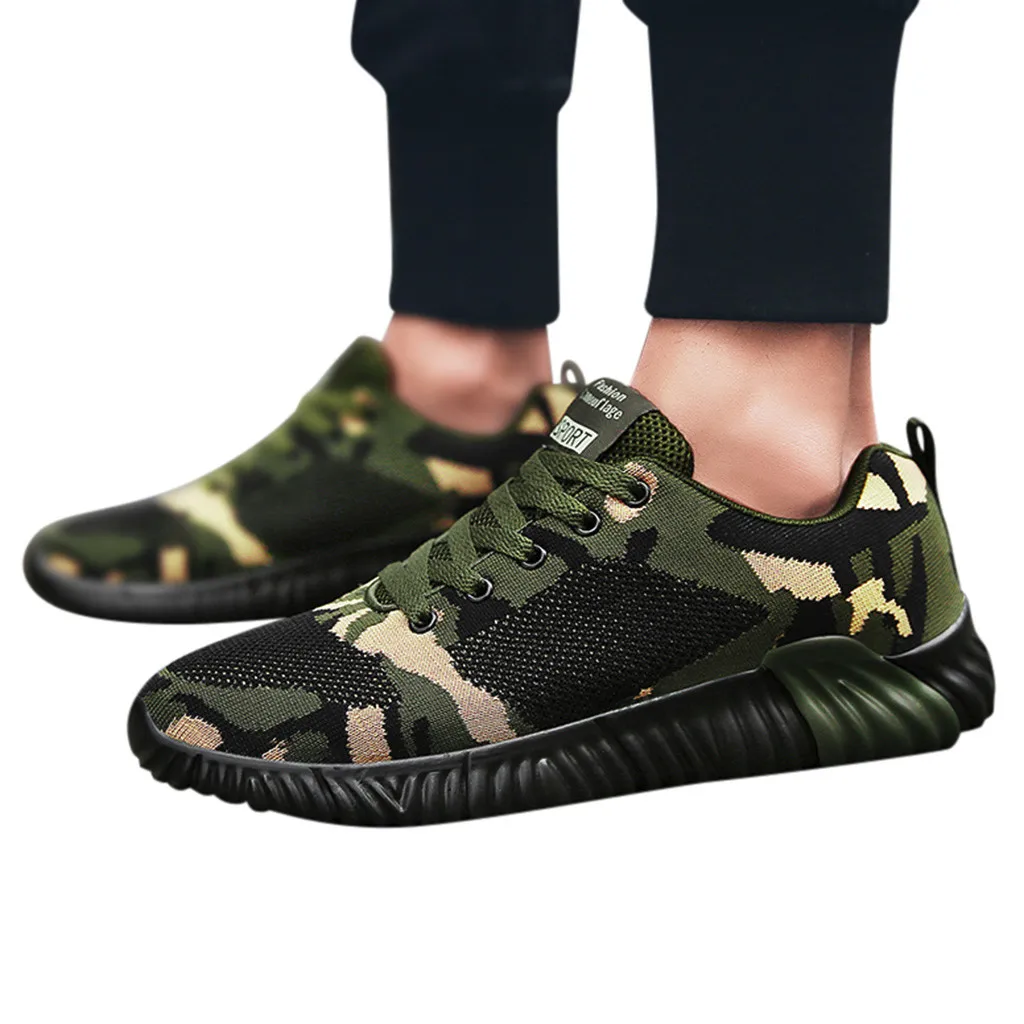 Мужская камуфляжная обувь больших размеров 39-44 брендовые летние кроссовки мужские теннисные кроссовки Мужская Спортивная обувь Zapatos De Hombre Deportivo