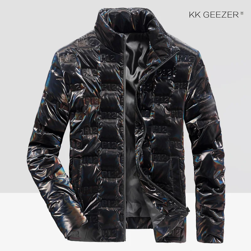 SS-8860-Black Зимние куртки, мужские ветровки, тонкая яркая однотонная верхняя одежда на утином пуху, парки в стиле милитари, деловое толстое теплое пальто, водонепроницаемая парка - Цвет: SS-8860-Black