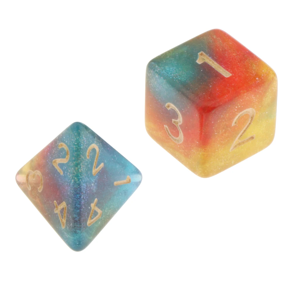7Pc Multi-sided Dices Set D4-D20 MTG DND RPG Board Game Dice for D&D Roleplaying Party Casino Table Game Toy