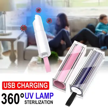 

Portable UV Sterilizing Light Handheld Ultraviolet Lamps USB Rechargeable UV Disinfection Light 150mah Built-in Battery For Home