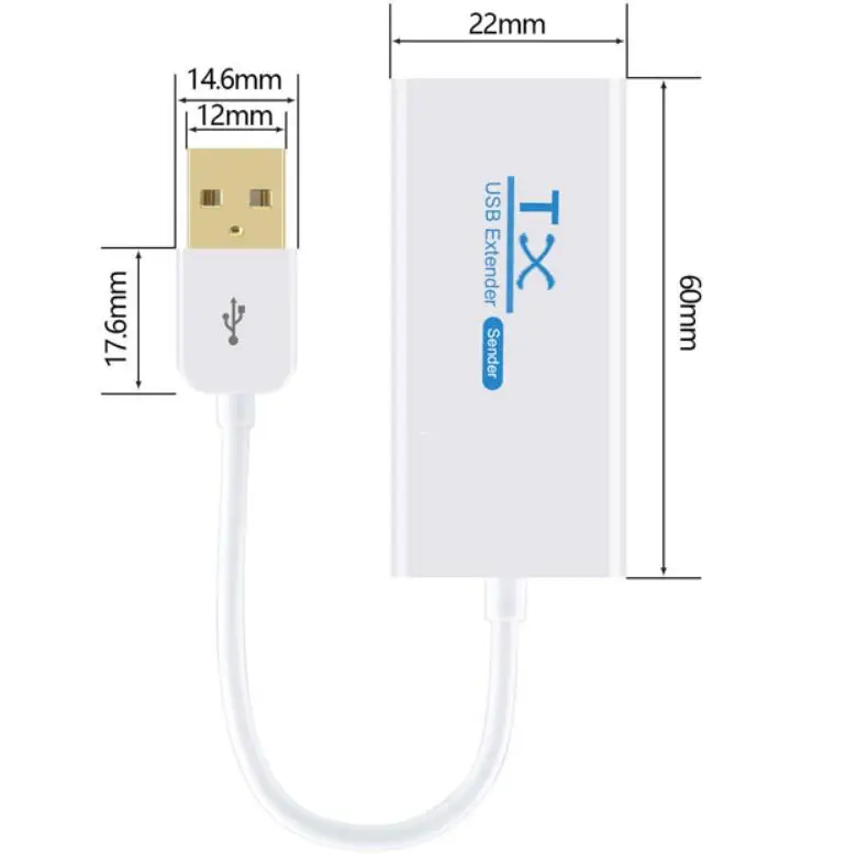 Распродажа USB 2,0 200 м удлинитель по RJ45 Ethernet кабель RJ45 200 м удлинитель адаптер TX RX приемник отправителя по CAT5E или CAT6 Cat5e/6
