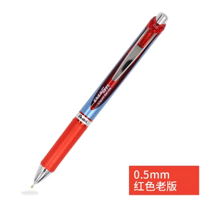 12 шт./кор. Pentel Energy Gel Deluxe RTX жидкий гель чернильная ручка-быстрая сушка-Наконечник иглы-0,5 мм - Цвет: Красный