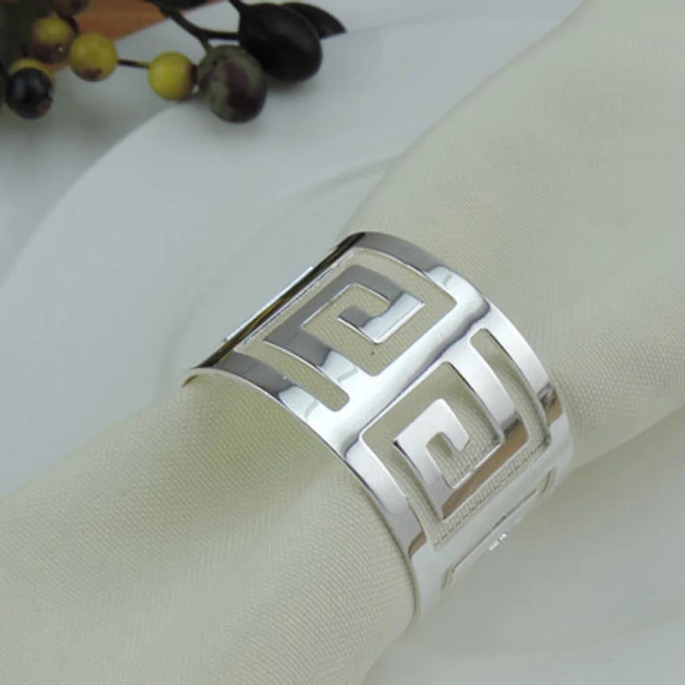 12x сервировочная салфетка кольца бумажный держатель вечерние свадебные сувениры Банкетный стол