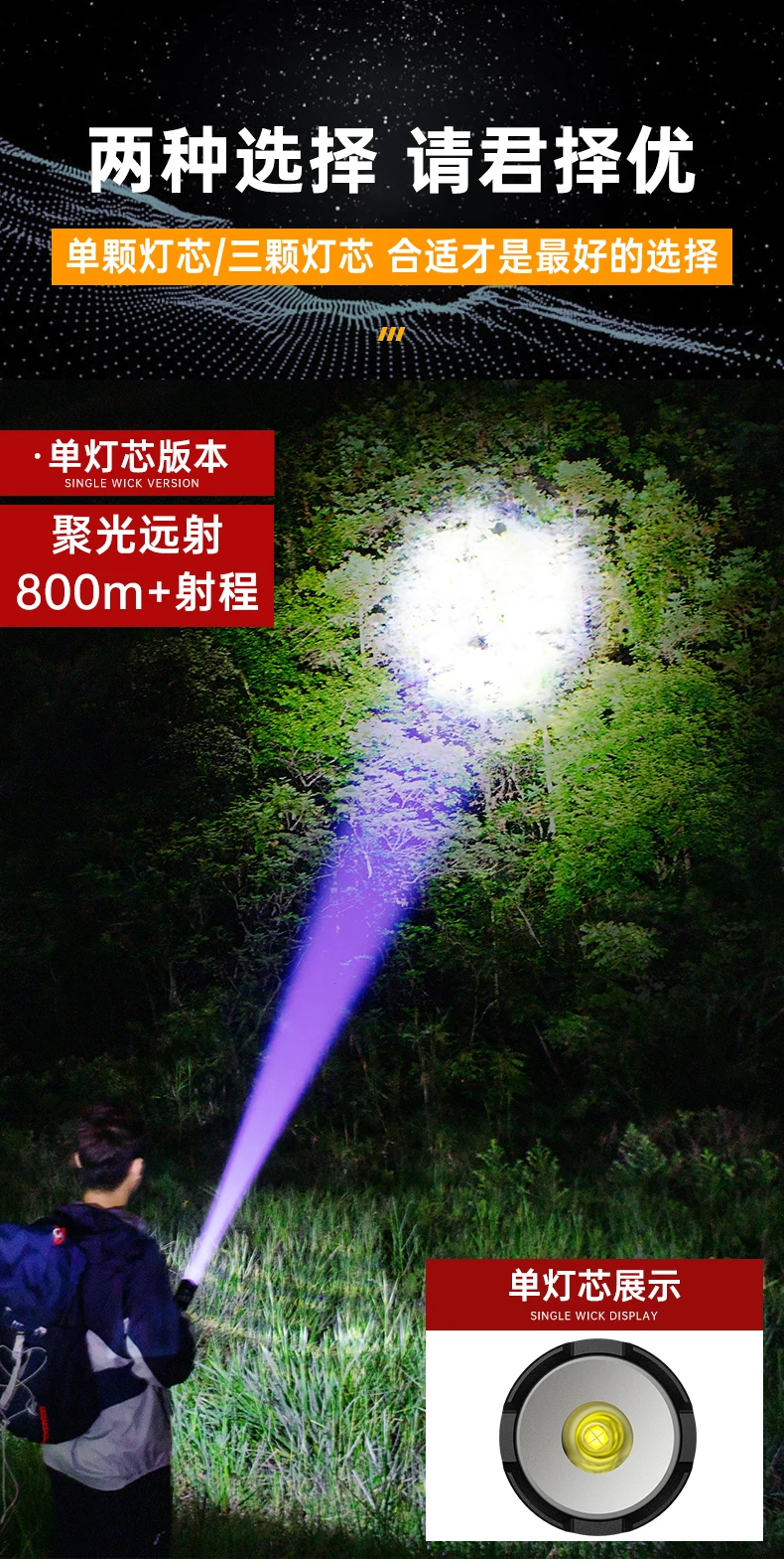 Equipamento ao ar Caça Lanterna Lúmen Grande Poderoso Comboio Jetbeam Tático Recarregável Luz Livre Linternas Bi50fl 5 Caça lanterna lúmen grande poderoso comboio jetbeam