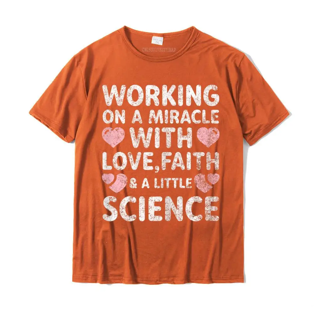 Party T Shirts Coupons Crew Neck Summer Cotton Fabric Men T Shirt Cool Short Sleeve T Shirts Free Shipping Womens Positive IVF Support Transfer Day T-Shirt IVF Gift Shirt T-Shirt__MZ17250 orange