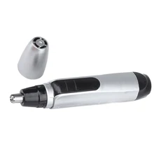 Электрический триммер для волос в носу, машинка для стрижки носа на батарейках, Мужская бритва CJ666