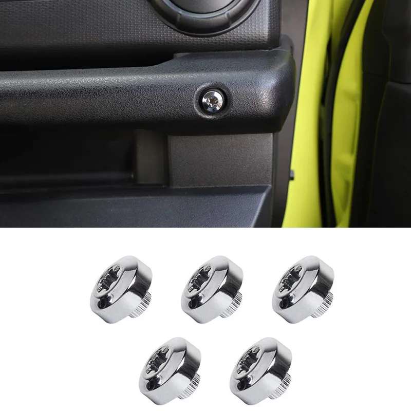 

Car Passenger Grab Handle Screws Protector Cover, Grab Handle Screws Decorative Covers for 2019-2020 Suzuki Jimny