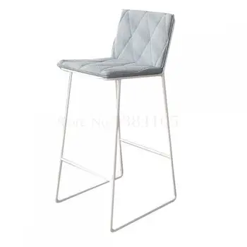 

Nordic Bar Chair Home Modern Simple Back Bar Stool Bar Stool Bar Chair Light Luxury American Bar Stool