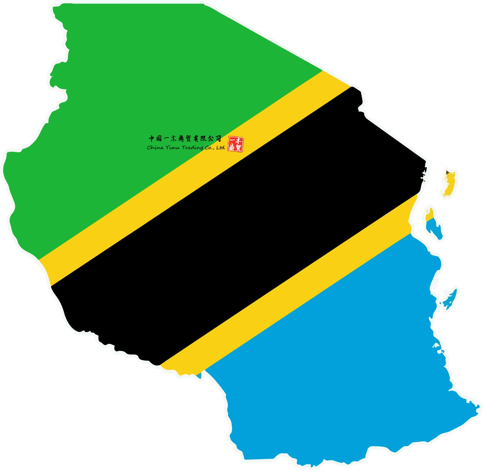Tanzania Map Sticker Car Moto Map Flag Vinyl Outside Wall Decal Macbbook Tanzania Stickers Tanzania Flag Decalcomanie