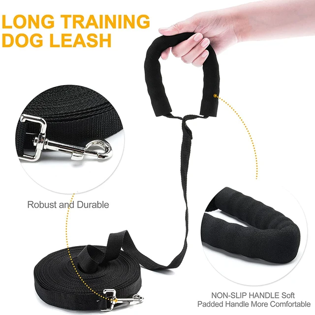 Long Nylon Rope Dog Lanyard Recall Training - 3m 6m 10m 15m 20m 30m Pet Leash - Great for Outdoor Play, Camping or Backyard 3