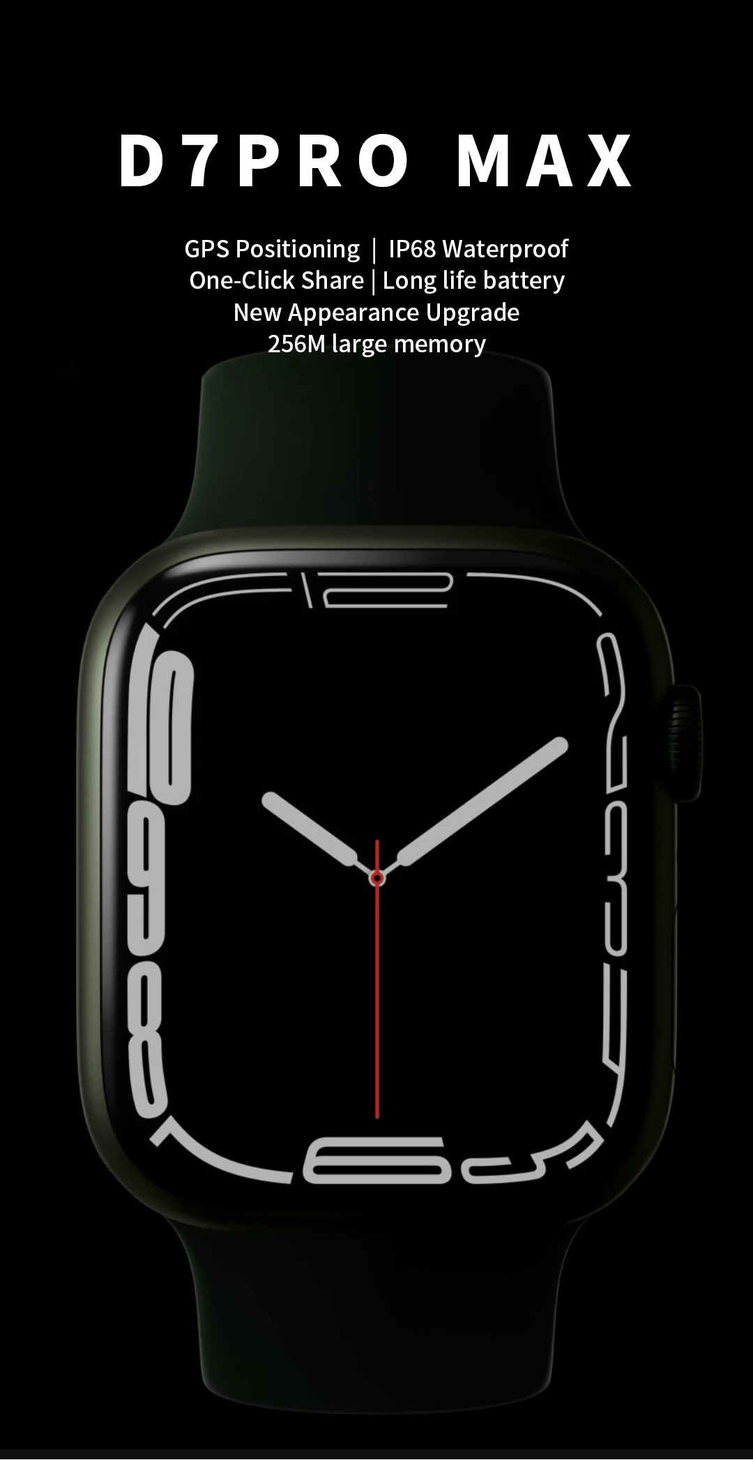 D7 Pro Max Smart Watches Men Series 7 Bluetoot Call Music Play GPS Wireless Charging IWO D7Pro Max Long Standby 1.77" Smartwatch