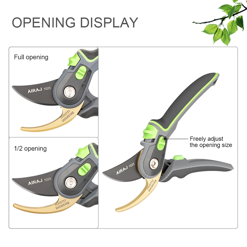 AIRAJ Household Pruning Shears Garden Shears Portable Branches Fruit Tree Flower Pruning Scissors Tool With Folding Saw