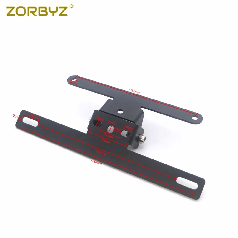 ZORBYZ черный металлический задний фонарь Крепление номерного знака Кронштейн для светодиодной лампы держатель для Benelli Leoncino 500