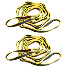 22KN 180 см скалолазание дерево такелаж строп веревка лямки ремень передач-желтый
