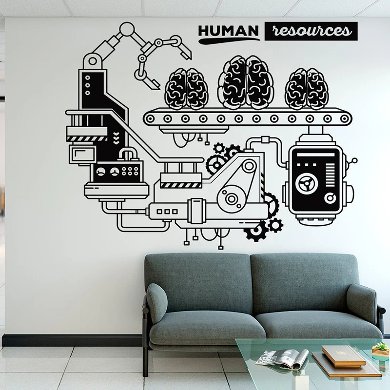 

Office Wall Decal Business Process Vinyl Wall Sticker Removeable Office Decor Wall Art Murals Room Decoration DIY Decals Y71