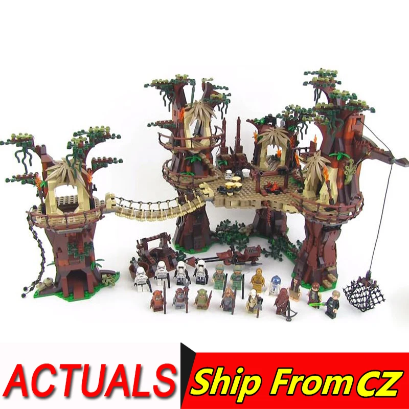 

lepinblcoks 05047 Star Wars the Ewok Village Building Blocks Bricks Toy Compatible with 10236 star war toys Christmas Gift