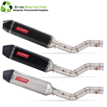 

Motorcycle Exhaust Muffler Escape Full System Middle Link Pipe Slip On For yamaha YZF1000 YZF R1 2009 2010 2011 2012 2013 2014
