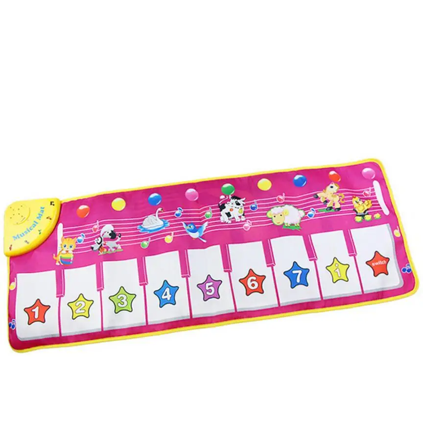 Hot Music Touch Play Keyboard Musical Music Singing Gym Carpet Mat Best Kids Baby Gift 8.9