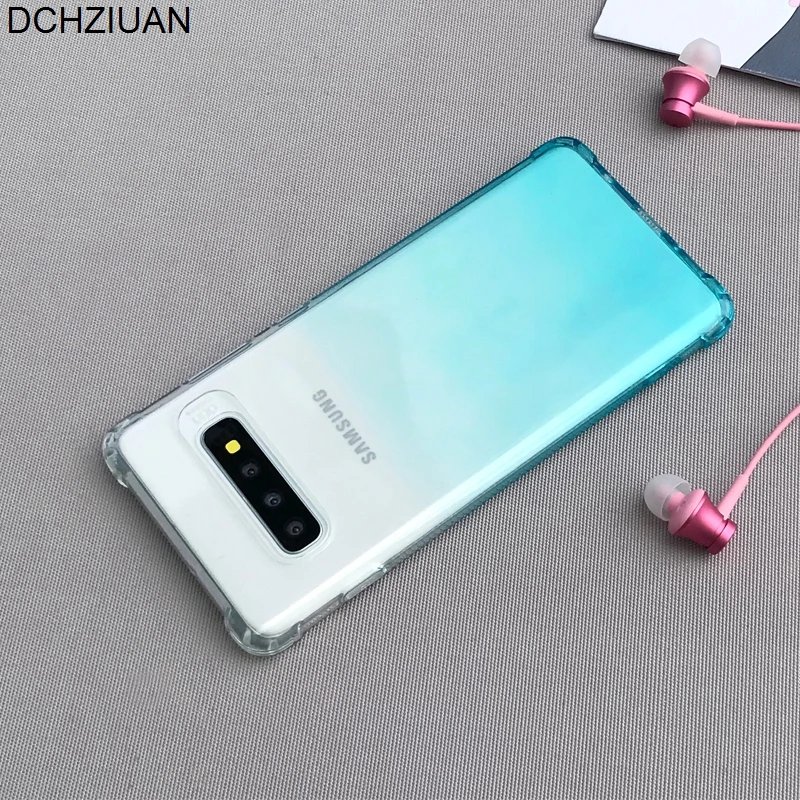 

DCHZIUAN Gradient Shockproof Phone Case For Samsung Galaxy S10 Plus S10e S8 S9 Plus Note 8 Note 9 Soft TPU Back Case Cover