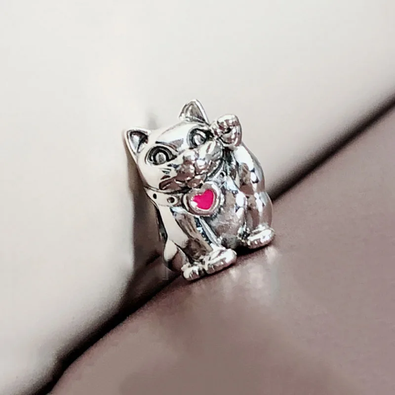 

Authentic 925 Sterling Silver Bead New Lucky Fortune Cat Fashion Beads Fit Original Pandora Bracelet For Women Diy Jewelry