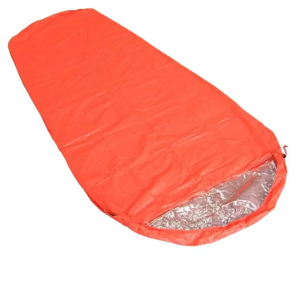 Camping Thermal Insulation Sleeping Bag On For Outdoor Hiking Camping Adventure Emergency Rescue Blanket Double Sleepy Bag Adult